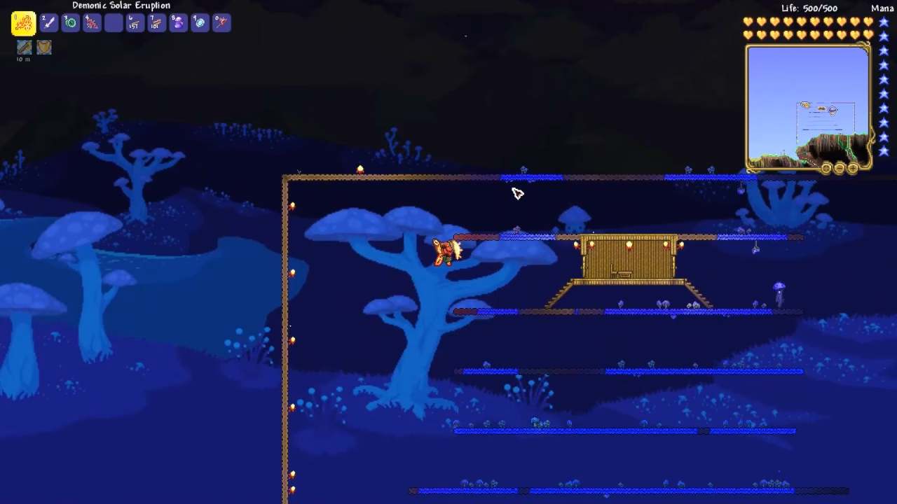 What are giant glowing mushrooms?