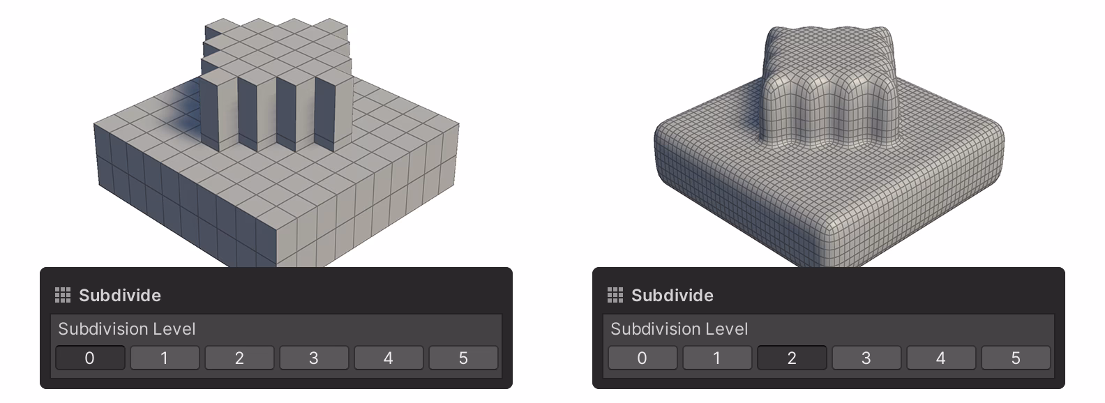 ¿Cuál es la diferencia entre dividir y subdividir?