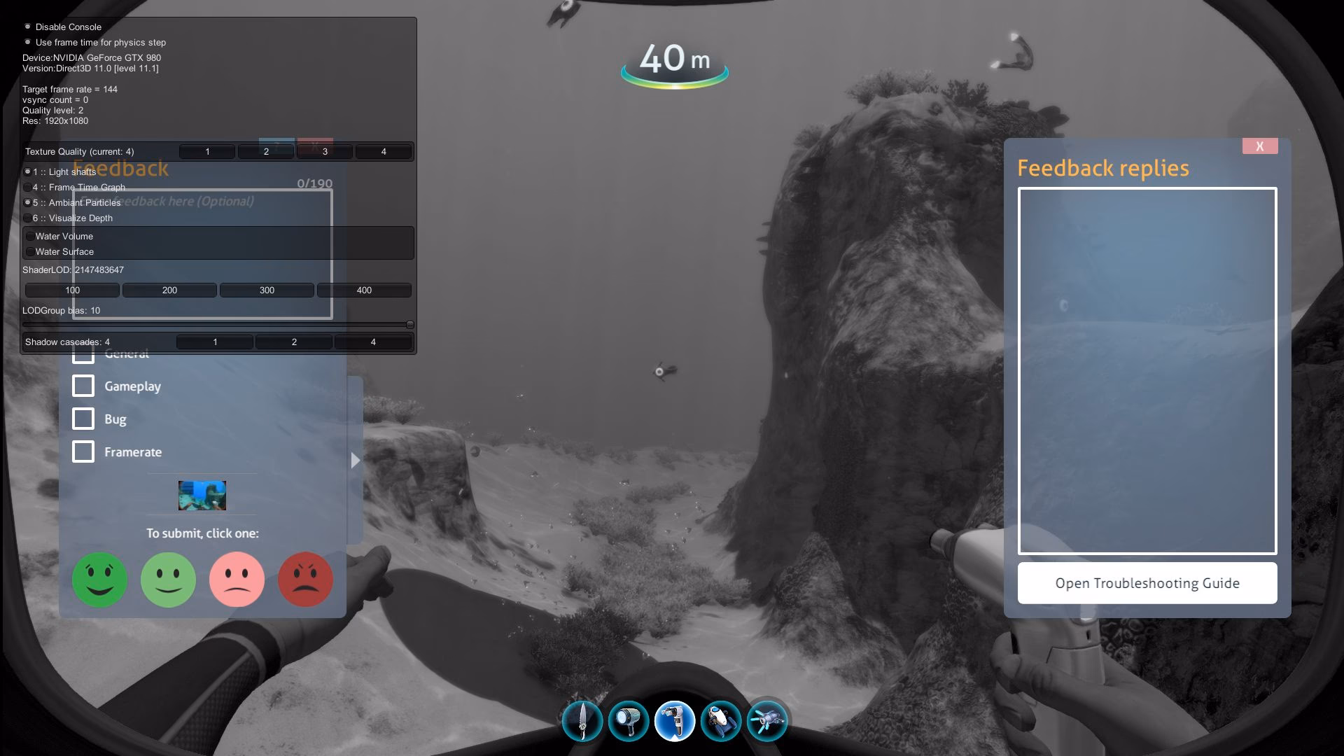 What are console commands in Subnautica?