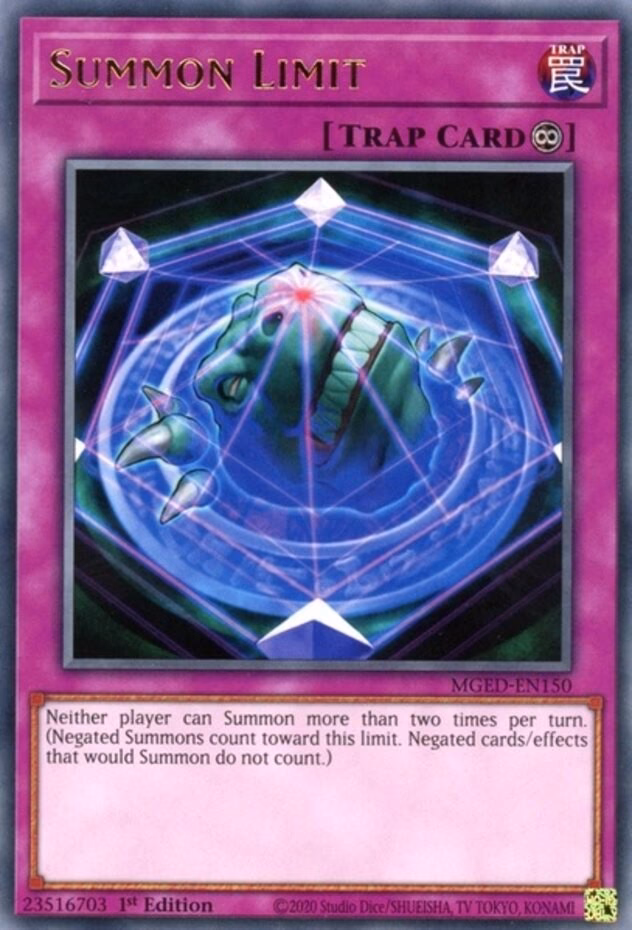 How many times can a player summon a card?