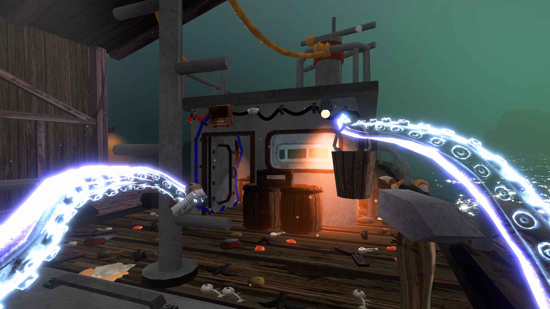 Is sunken engine a Lovecraftian ship repair simulator?