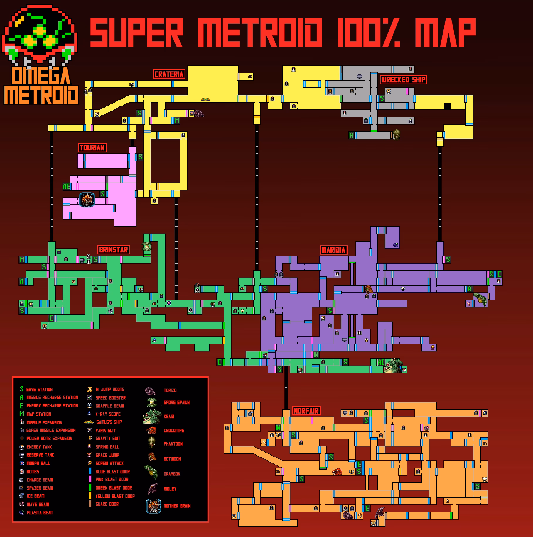 How do I change markers in Super Metroid interactive map?