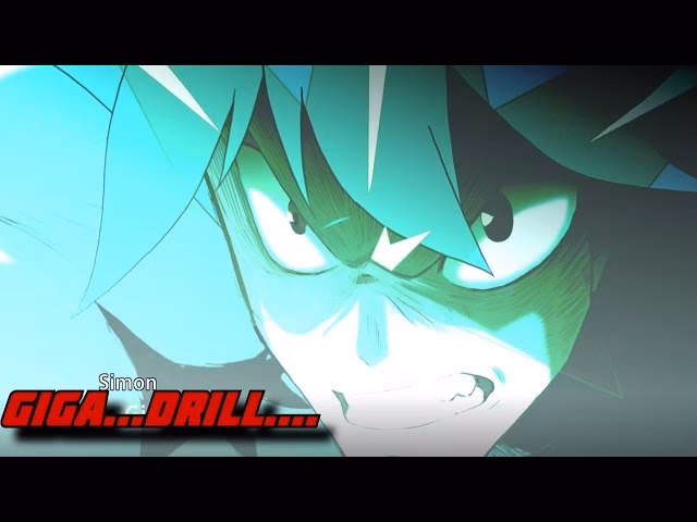 What technique decorates the finale of Tengen Toppa Gurren Lagann Naam?