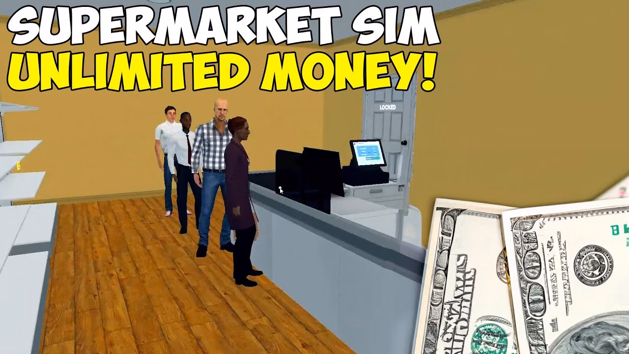How do I change money in supermarket simulator?