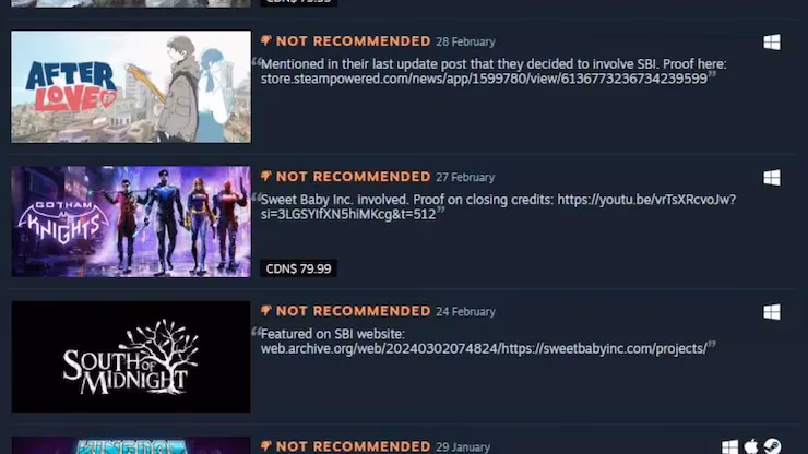 Did Sweet Baby promote a 'woke agenda'?