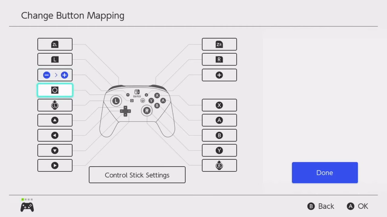 How do I change the button mapping on my switch?