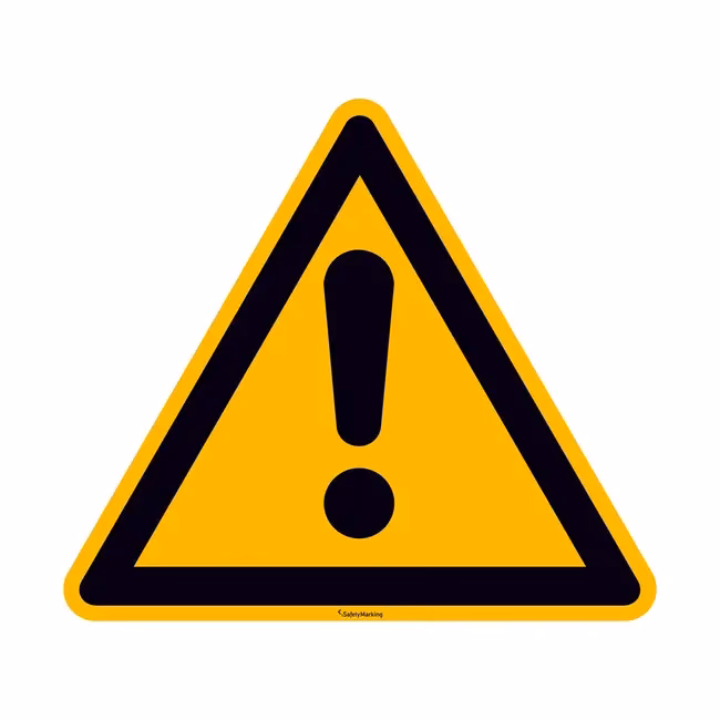 What does a warning sign mean?