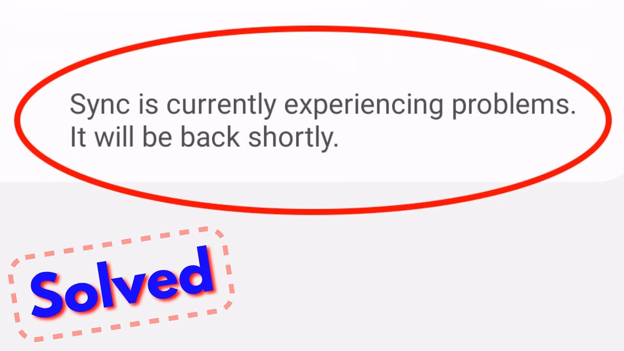 How do I fix a syncing problem on OneDrive?