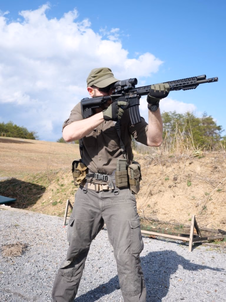 What is a tactical standing position?