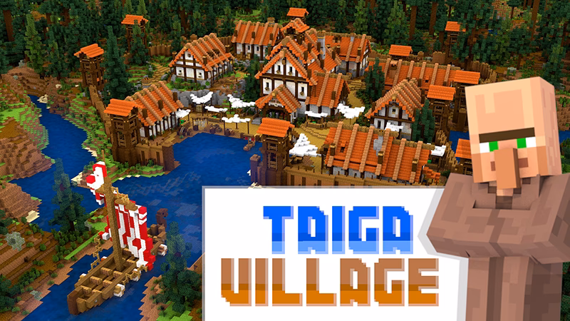 How do you spawn in a taiga biome in Minecraft?