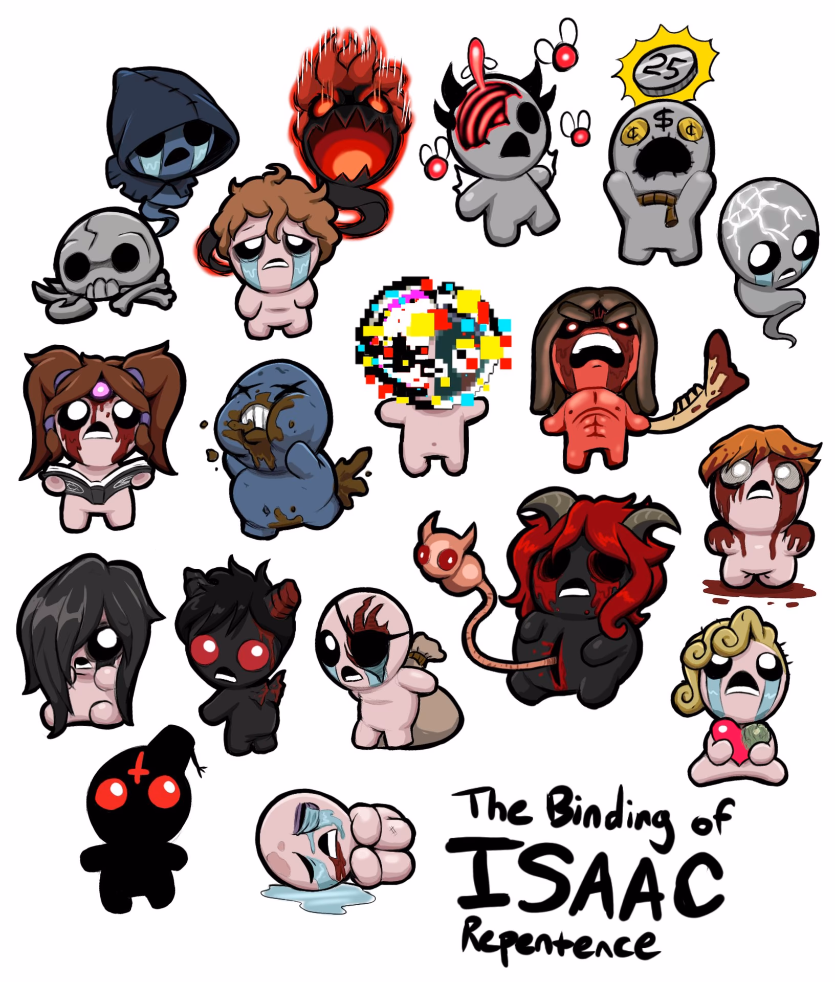 Does the binding of Isaac have tainted characters?