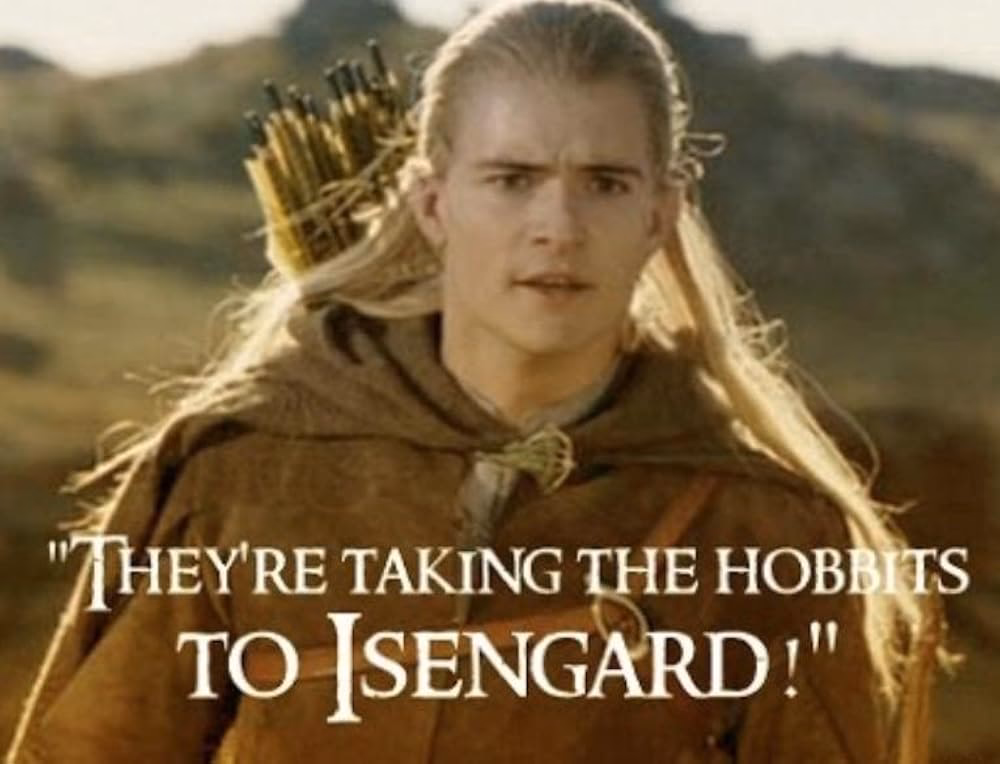 Did Orlando Bloom dress up as Legolas in 'The Hobbit'?