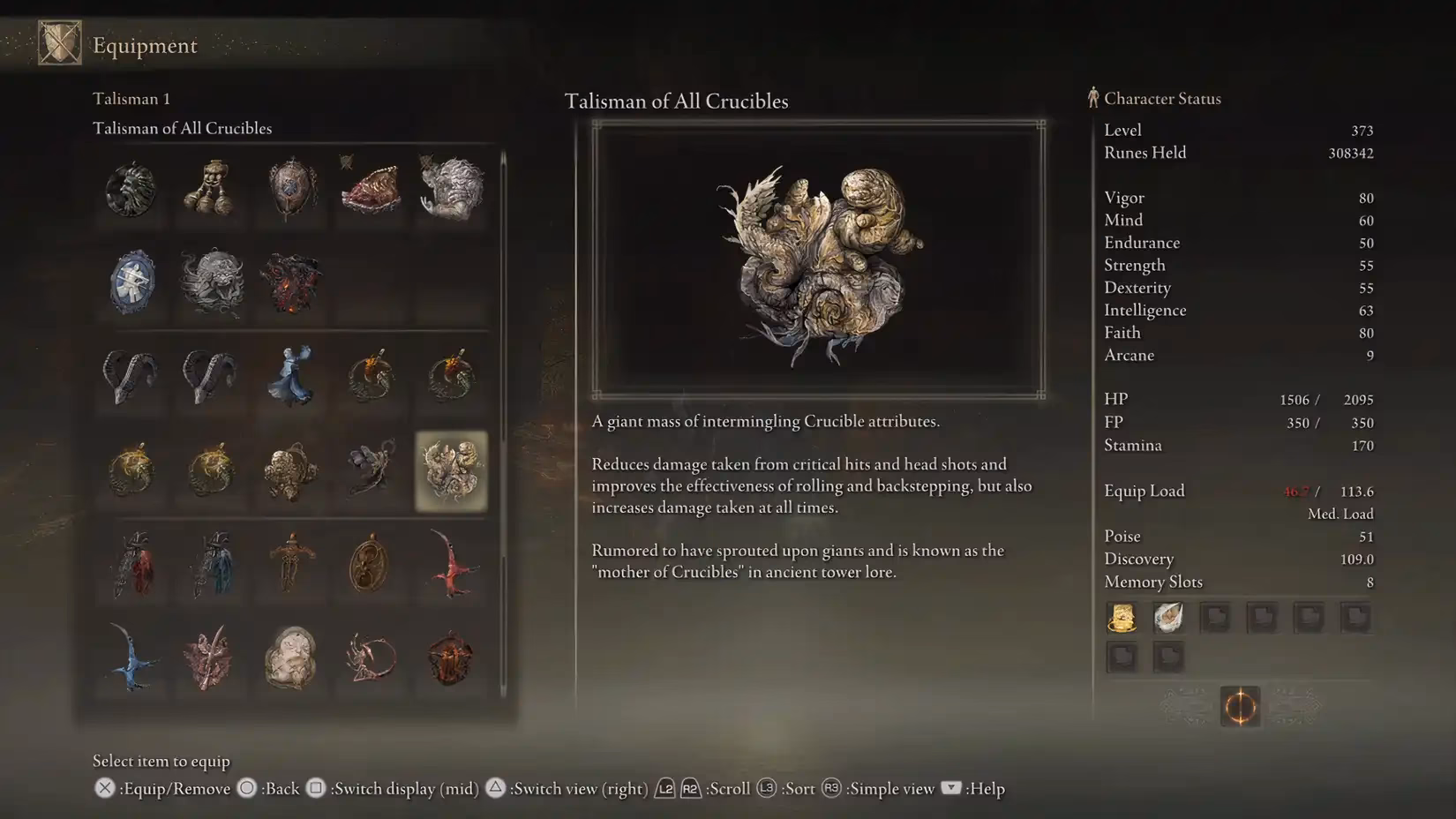 What is talisman of all crucibles?