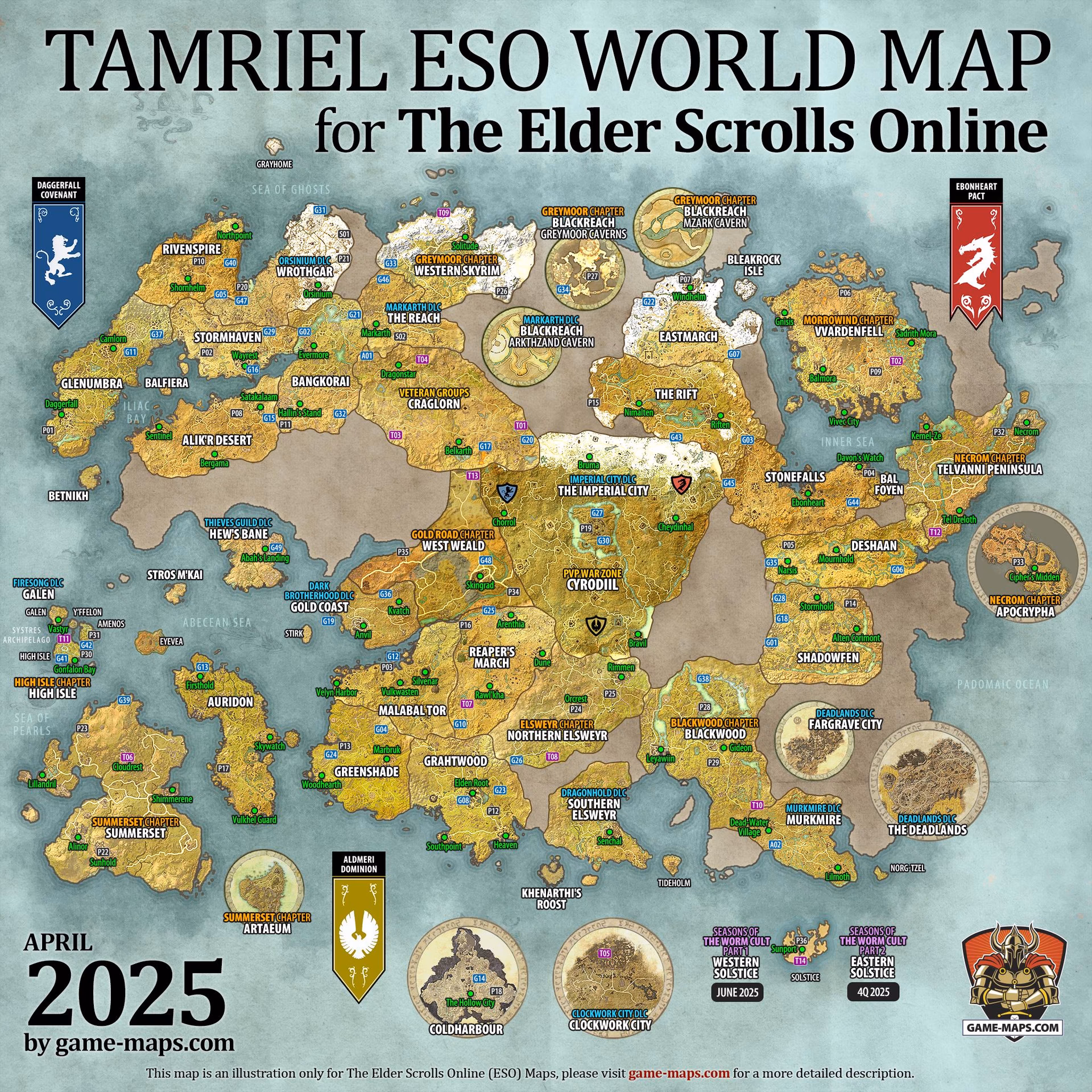 When did the Tamriel map come out?