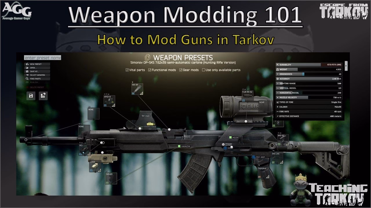 What is Tarkov gunsmith?