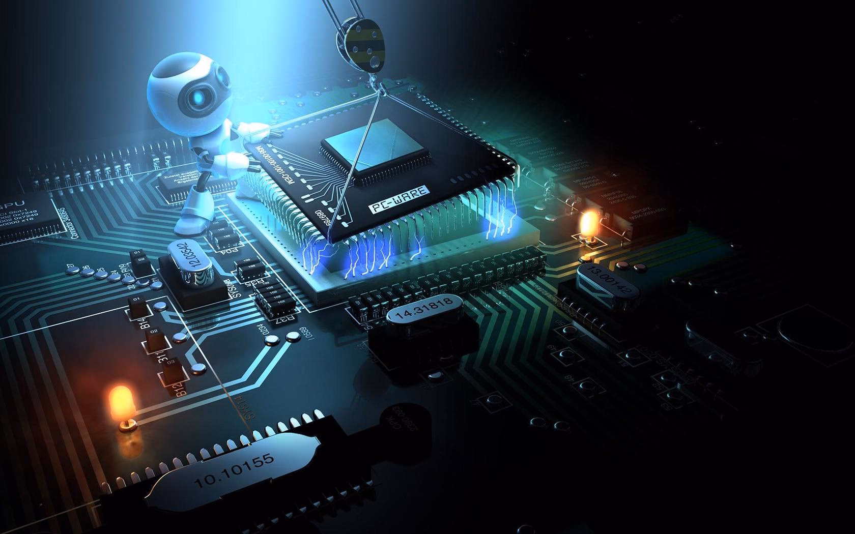 How many high resolution technology wallpapers are there?