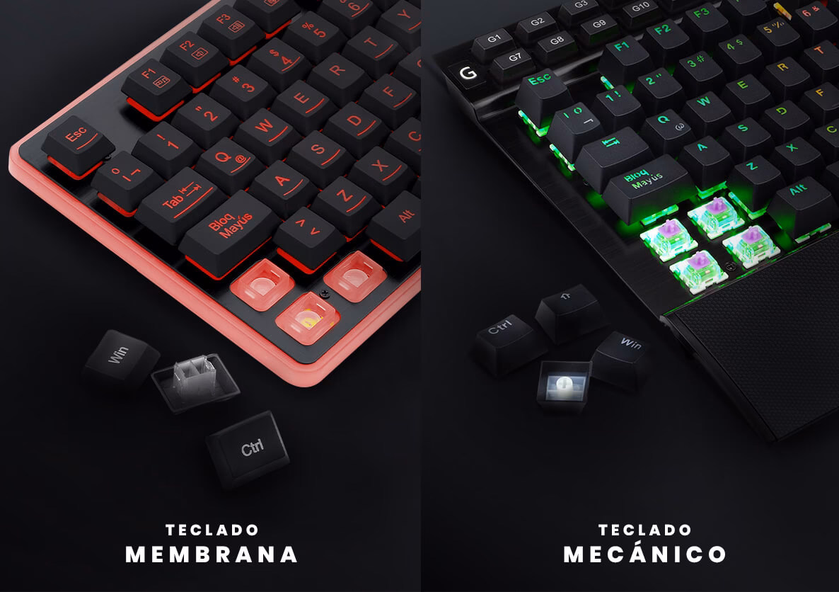 ¿Cuáles son las limitaciones de un teclado de membrana?