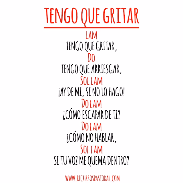 ¿Qué se debe gritar?