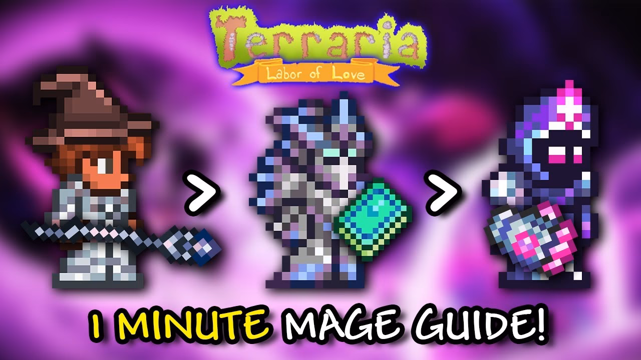 What is the Terraria 1.4 Mage progression guide?