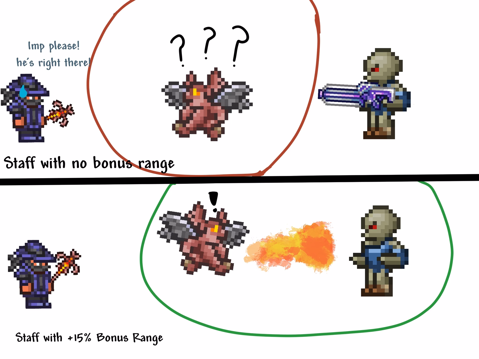 Can a terrarian get a melee modifier?