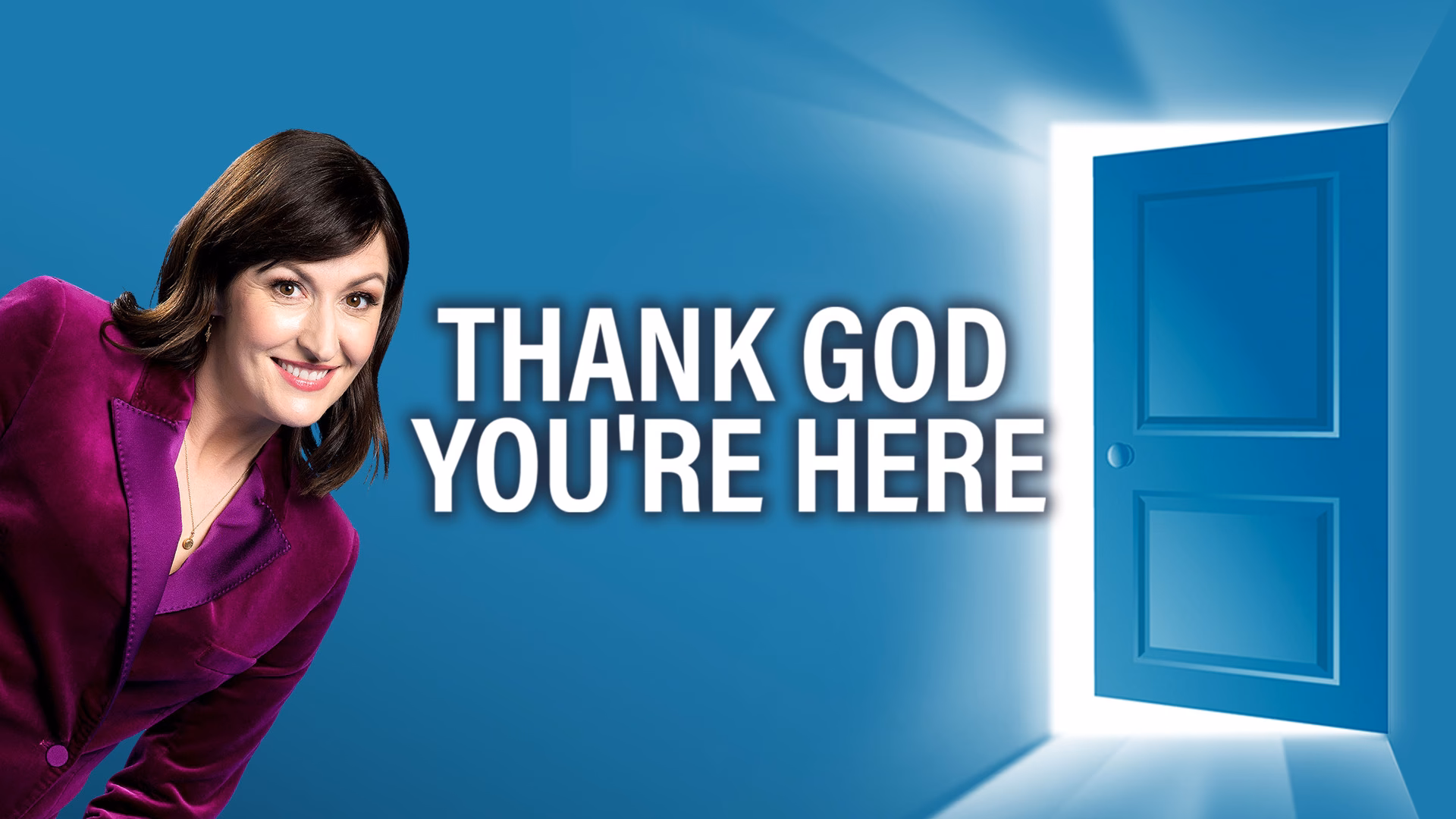 How does the TV show 'Thank God You're Here' work?