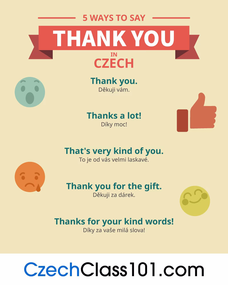 How to express gratitude in Czech?