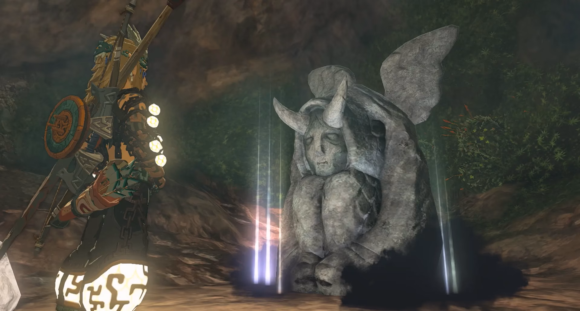 How do you get the cursed statue in Zelda?