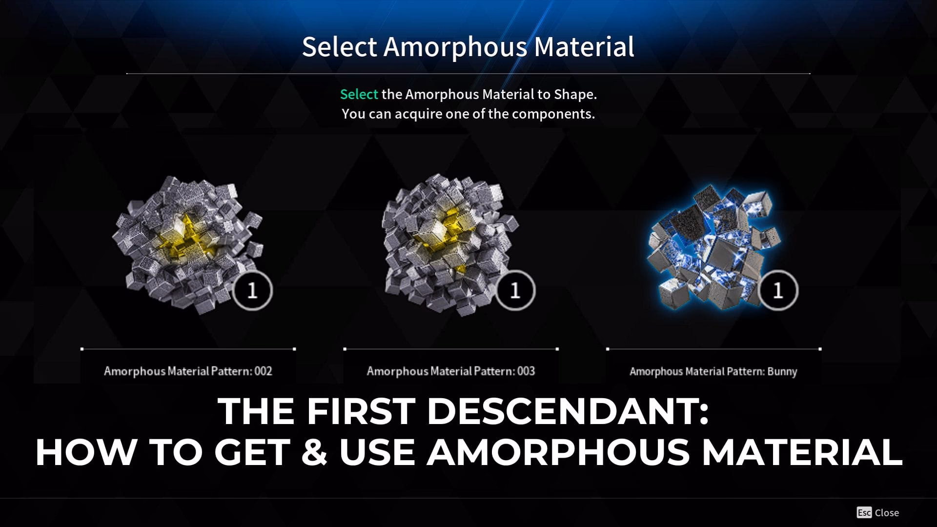 How do you get a reconstructed amorphous material?