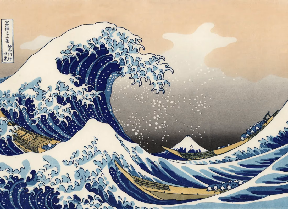 What resolution is the Great Wave off Kanagawa?