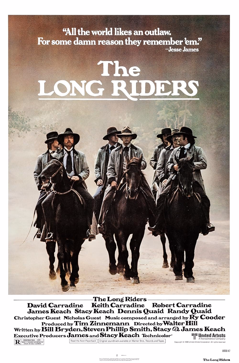 Who wrote the soundtrack for the Long Riders?