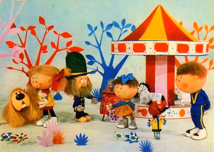 When was the Magic Roundabout filmed?