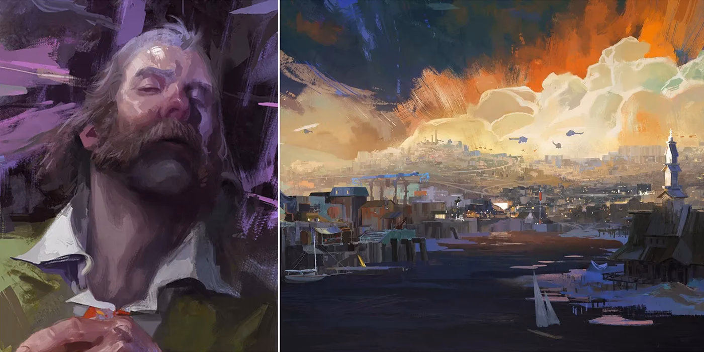 What is the theme of Disco Elysium?