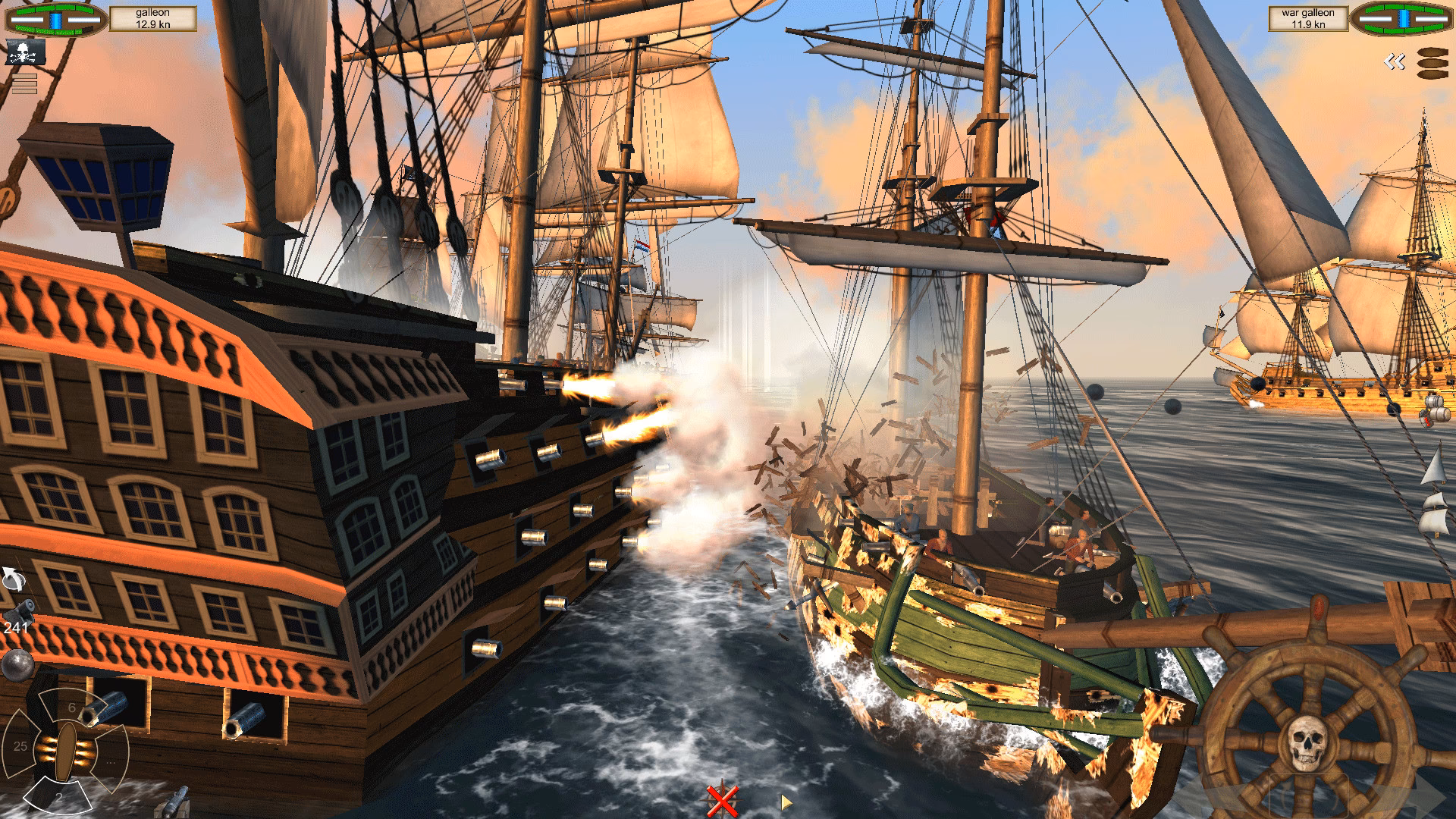 How many people play the pirate Caribbean Hunt?