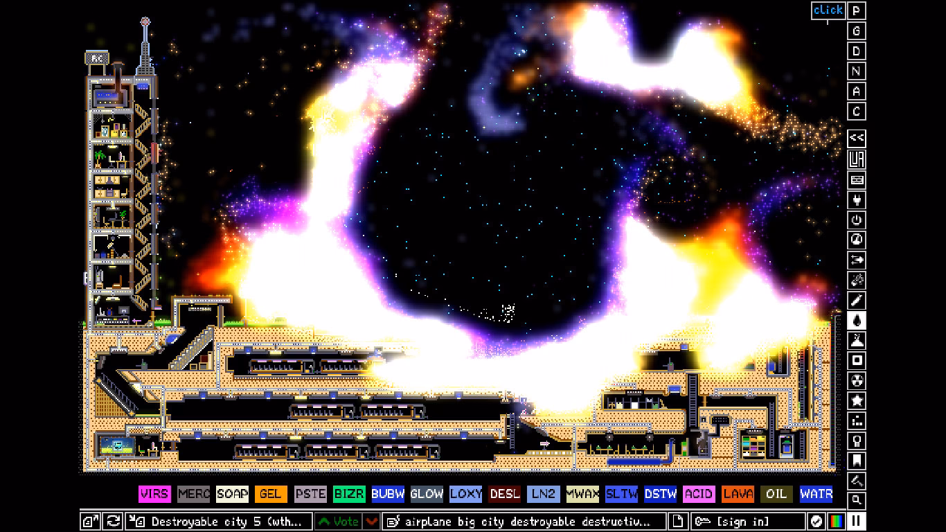 When was the Powder Toy released on Steam?