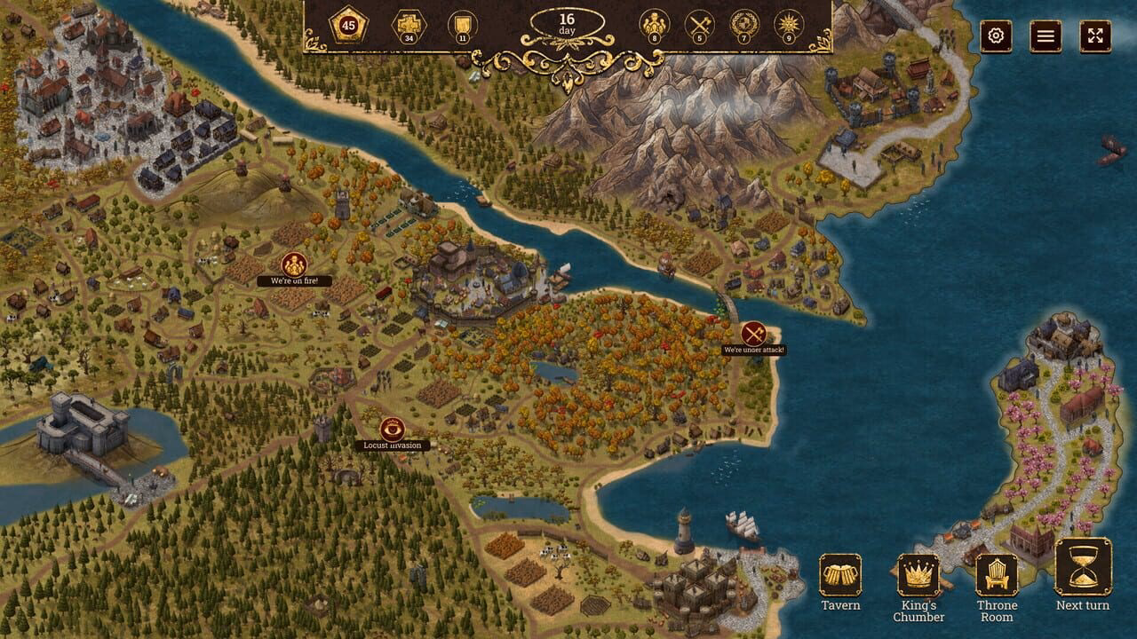 What is a turn based kingdom management simulator?
