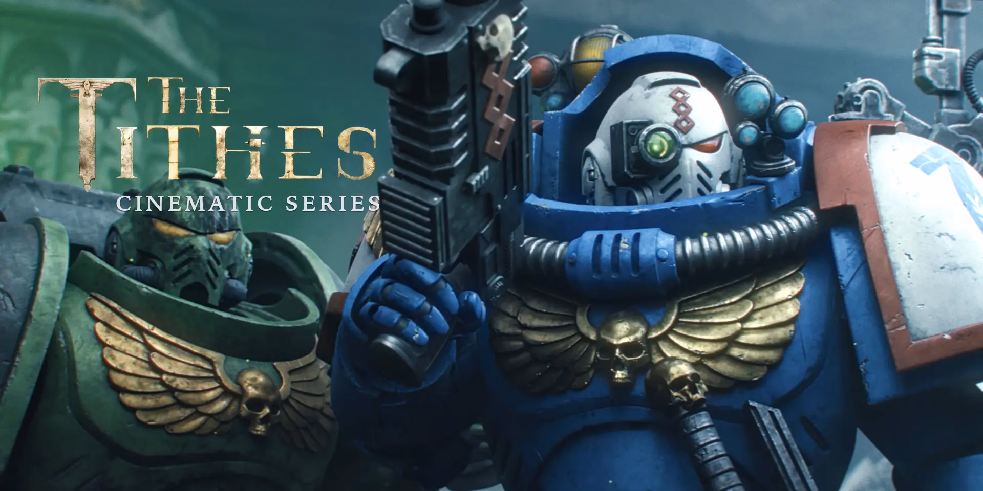 Where can I watch Warhammer the tithes cinematic series?