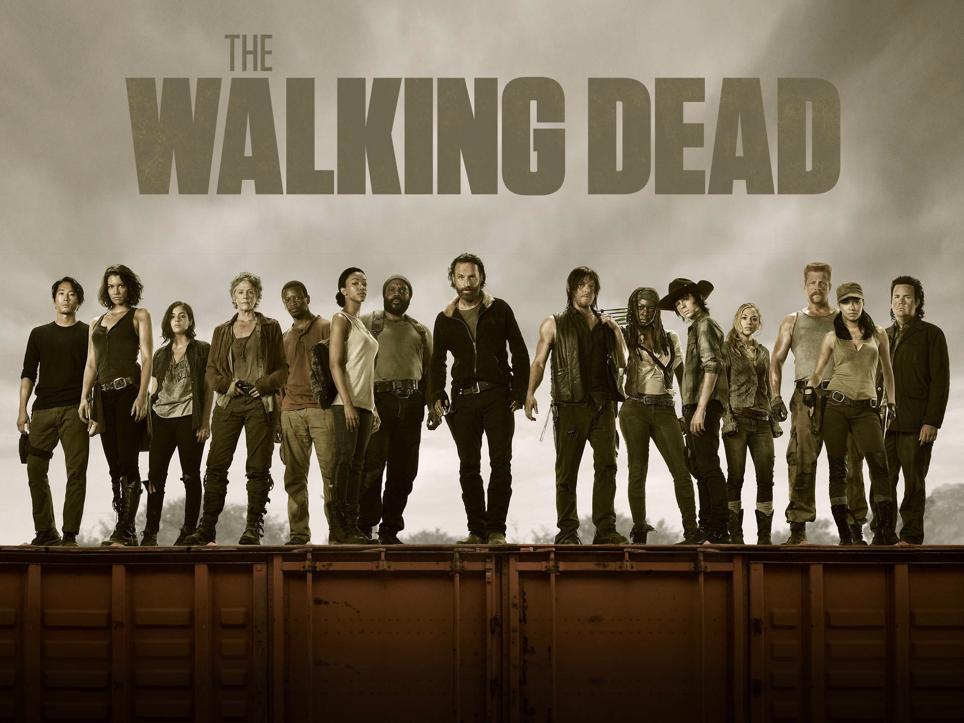 What size is the Walking Dead game wallpaper?