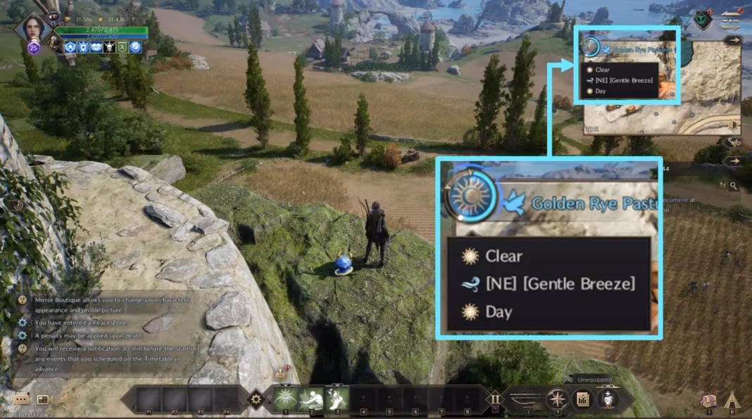 How do I schedule throne & Liberty day & night?