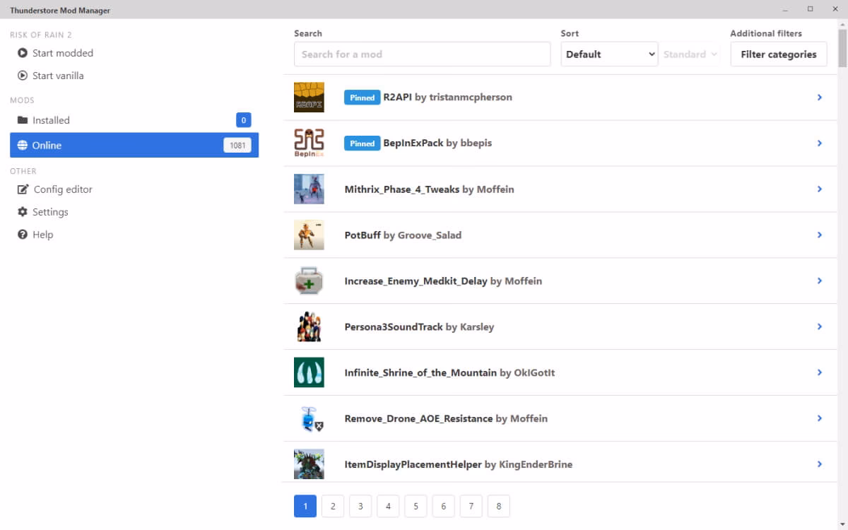 What is thunderstore mod manager?