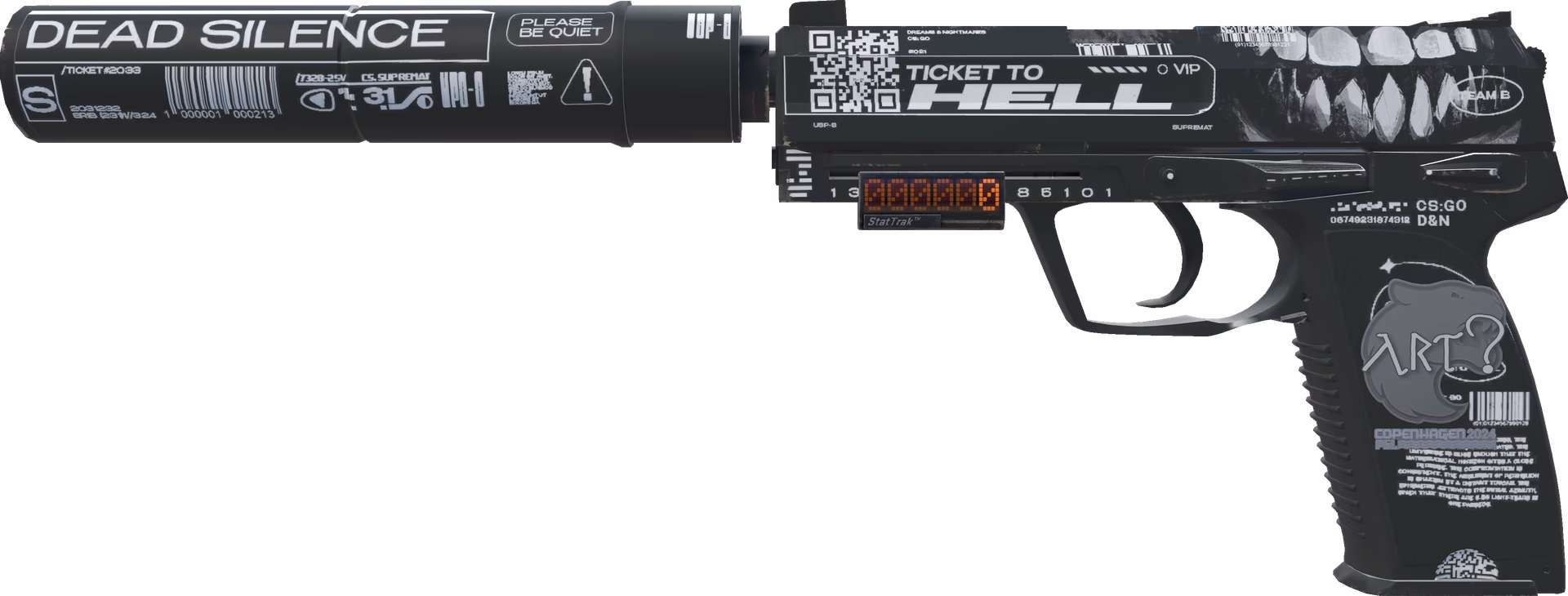 How do you get a USP-s ticket to Hell CS2?