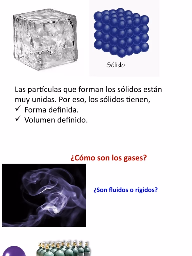 ¿Cuáles son los objetos que tienen forma definida?