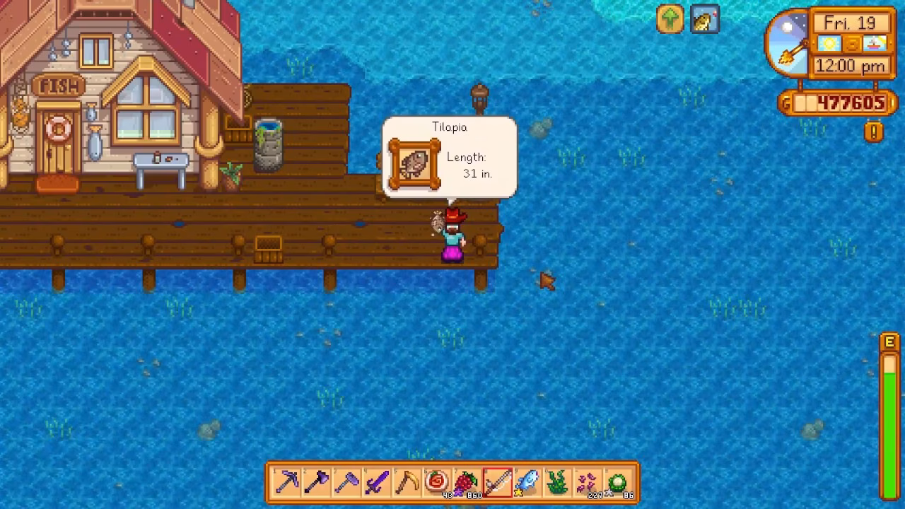 Can you catch tilapia fish in Stardew Valley?