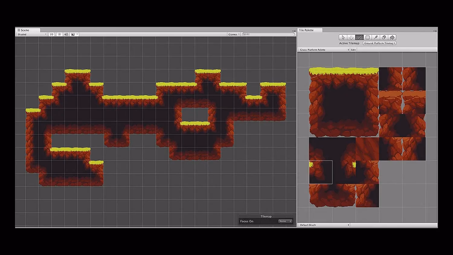 What is a tilemap in Unity?