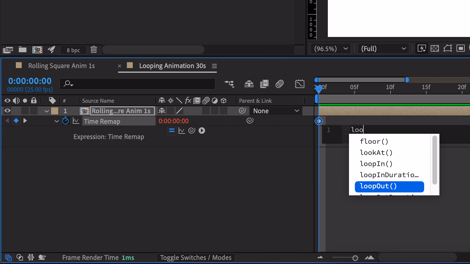 Are all loops created equal in after effects?