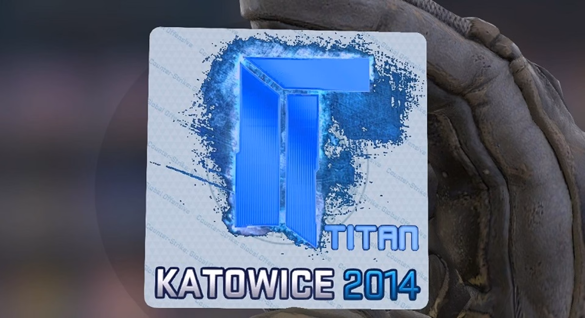 How much is sticker | Titan & Katowice 2014?