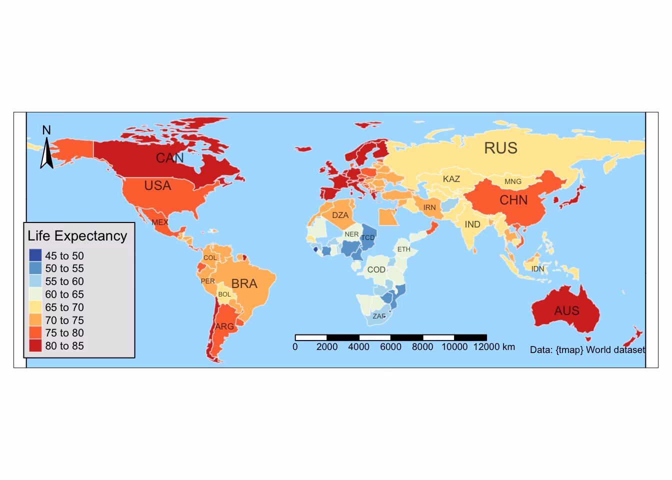 How to create a map using TMap?