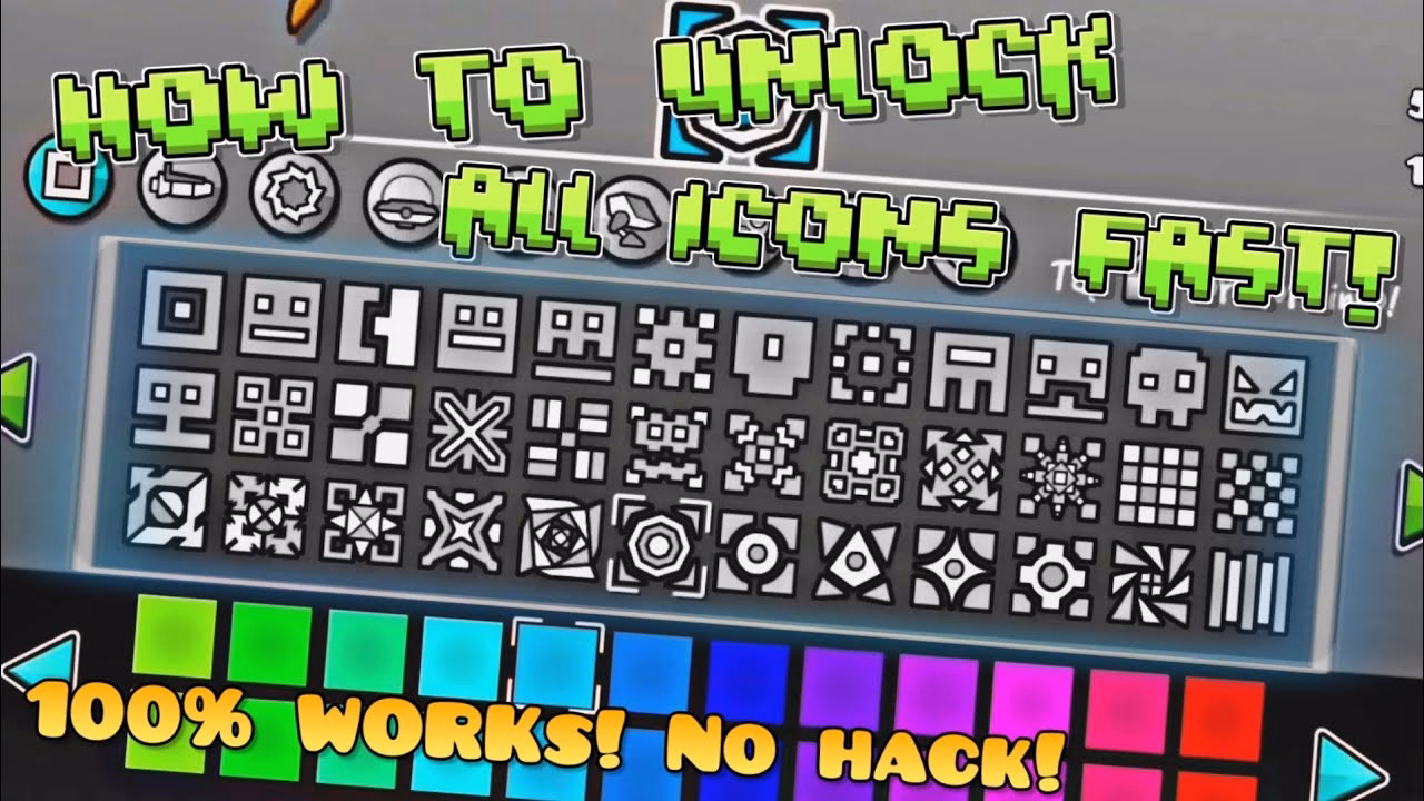 ¿Cuántos elementos gráficos hay en Geometry Dash?