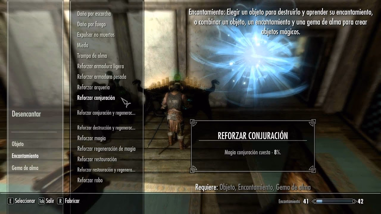 ¿Cuáles son los requisitos para encantar un objeto?