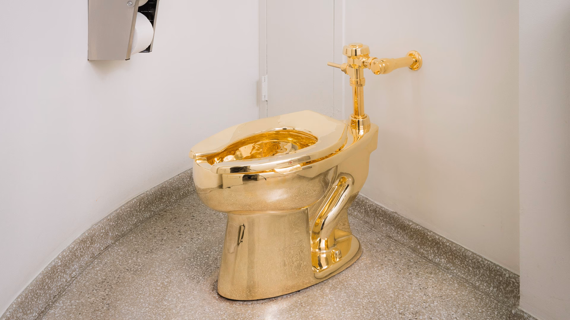 What is a gold plated toilet?