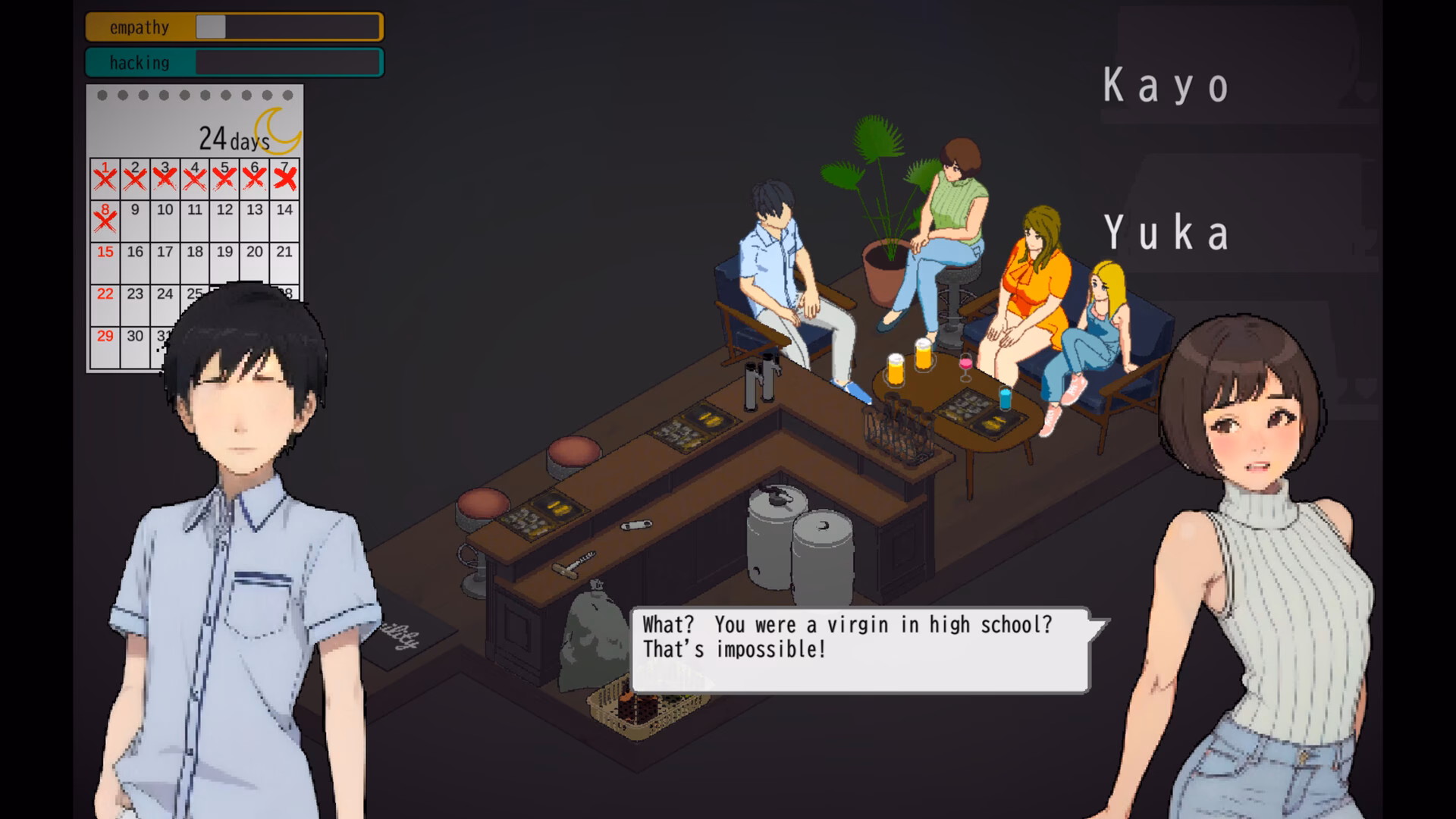 Is Tokyo College girls the nerd & queen bees on PC?